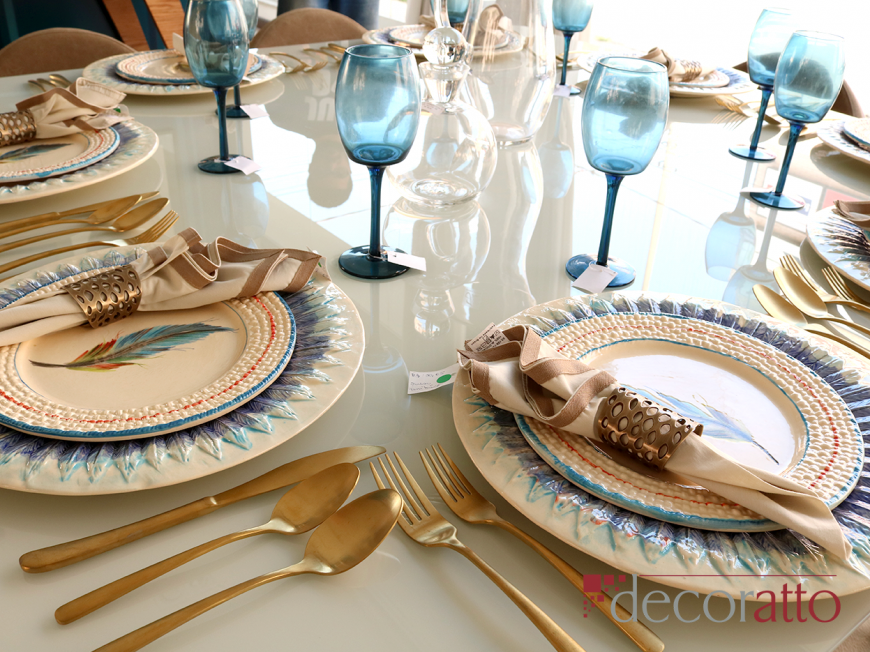 mesa posta para jantar