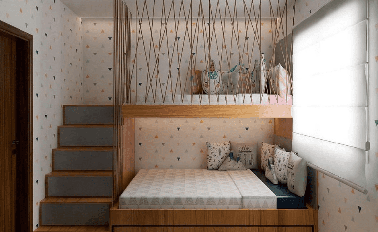 quarto infantil com mezanino
