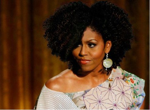 Michelle Obama Cabelo Natural