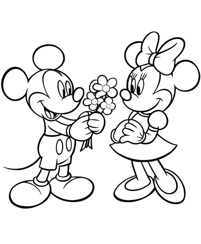mickey mouse para pintar