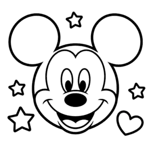 mickey mouse em pdf para colorir