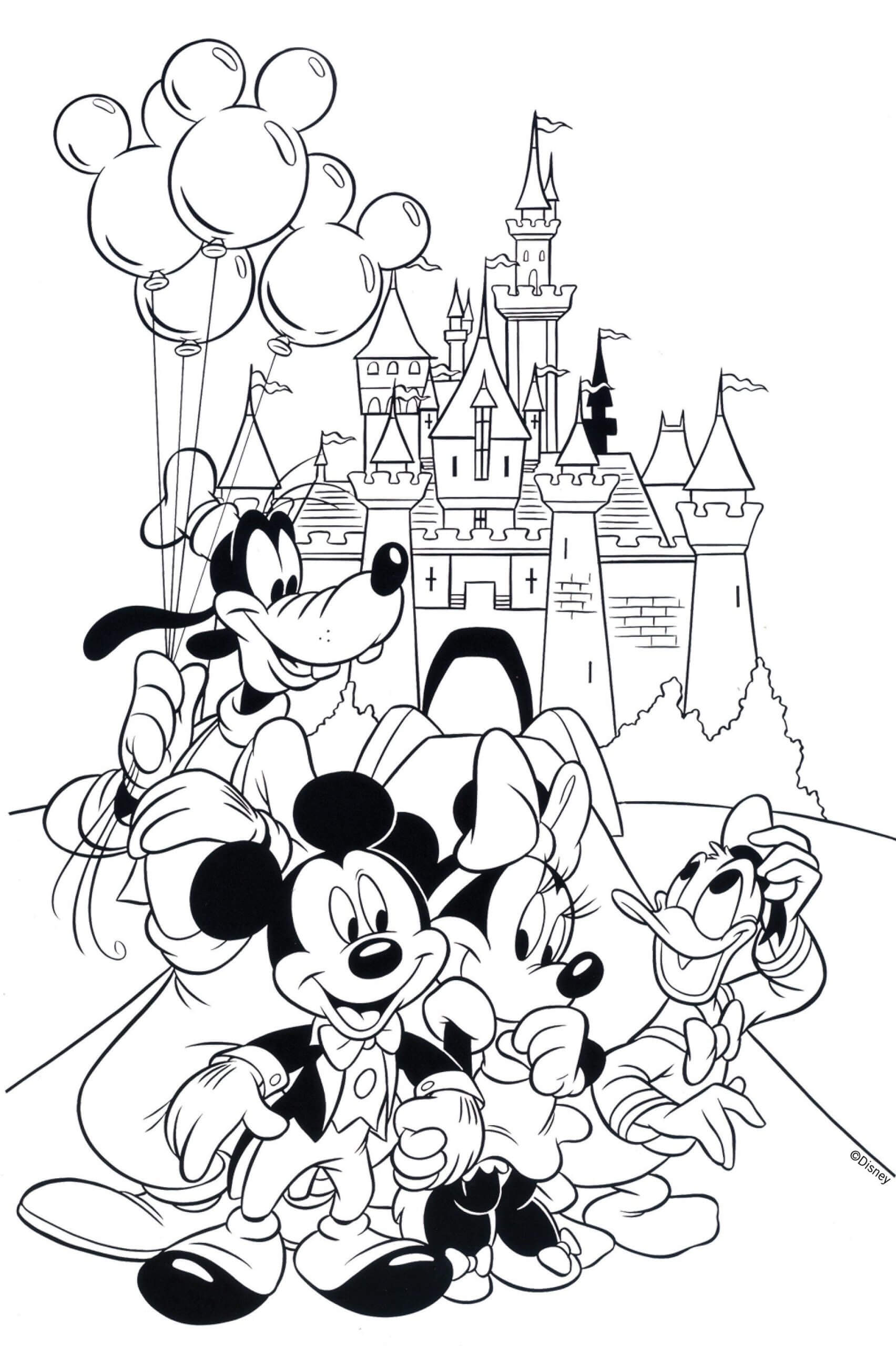 mickey mouse para imprimir e colorir