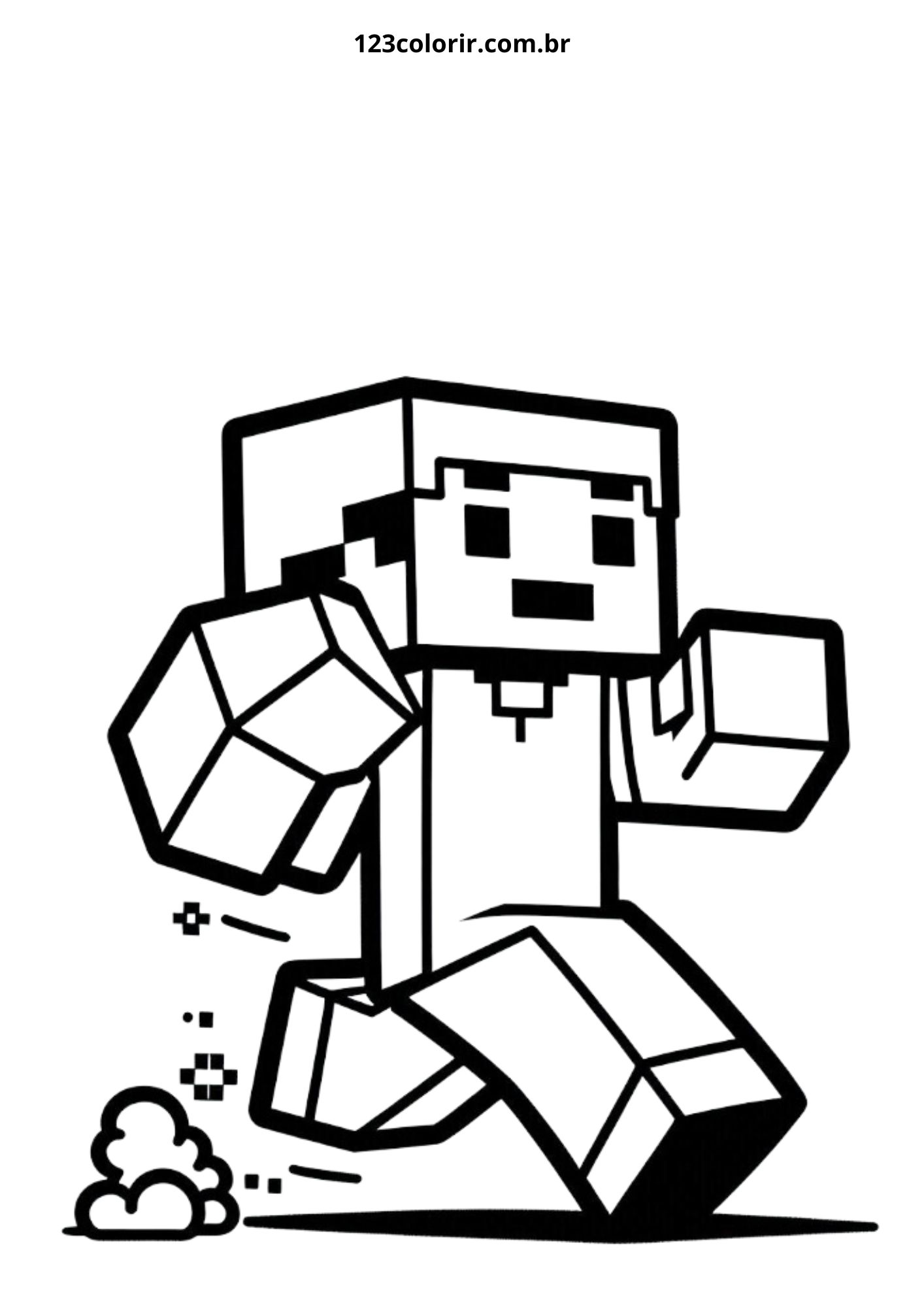 minecraft para colorir creeper