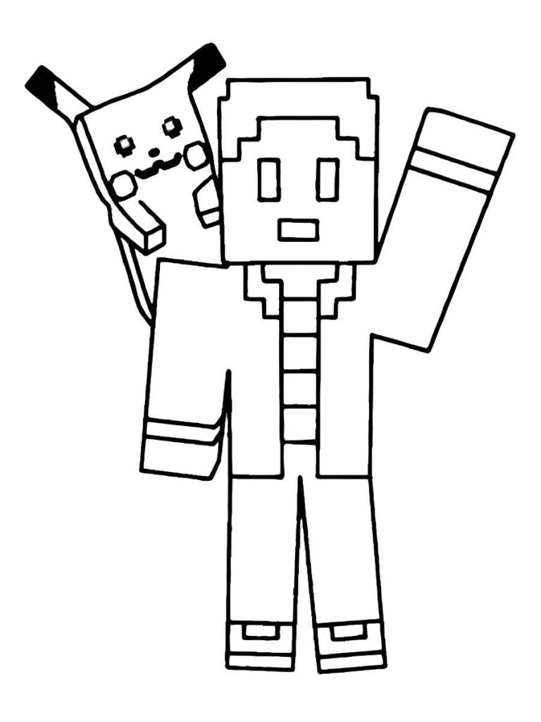 minecraft para colorir steve