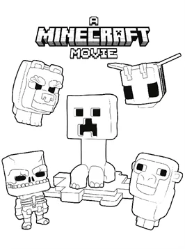 minecraft para colorir personagens