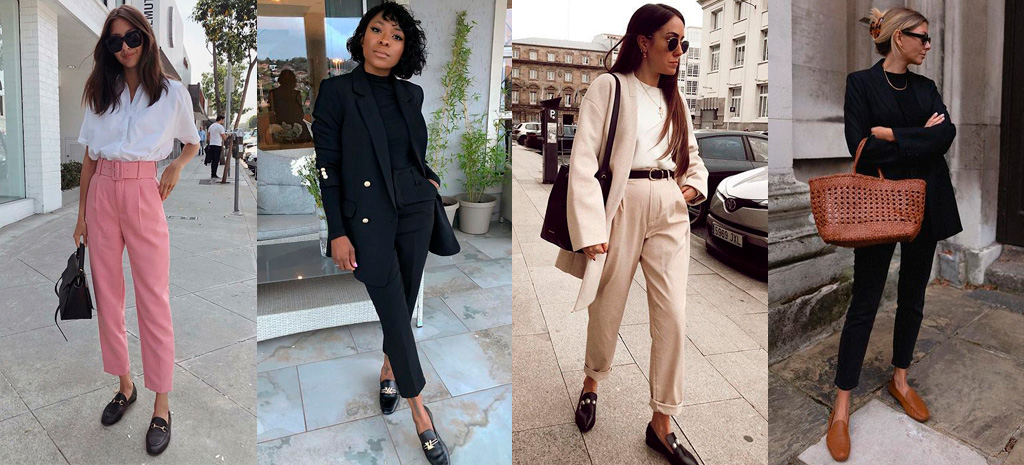looks com mocassim feminino elegante