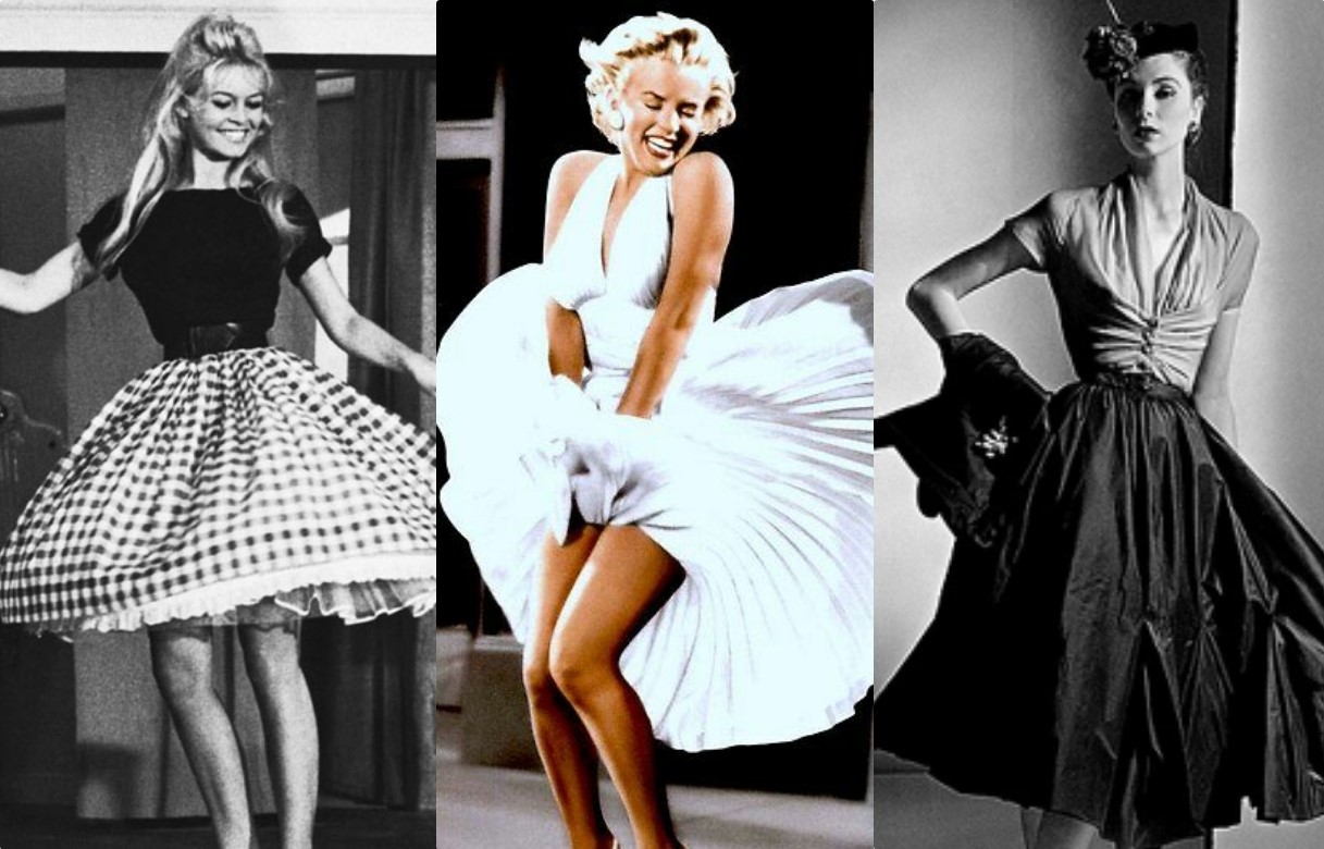 moda anos 50 feminina