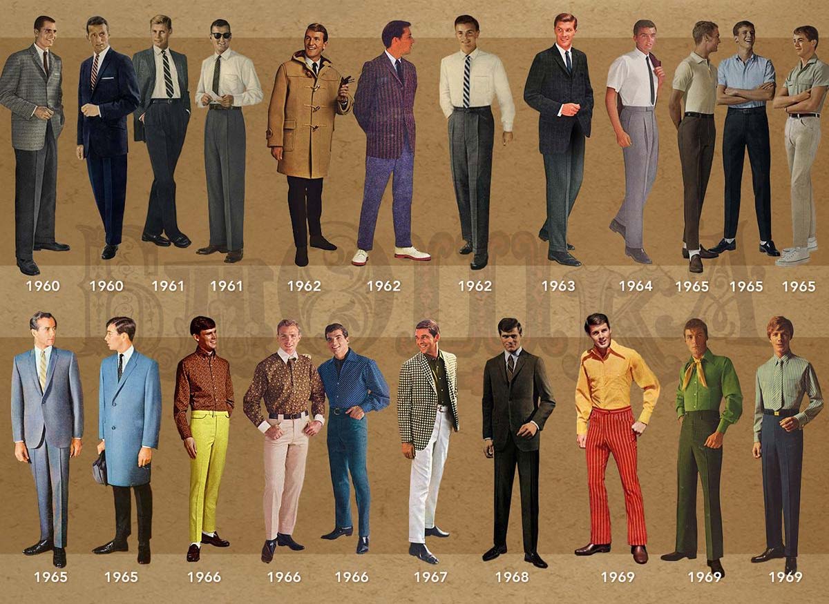 moda anos 60 masculina