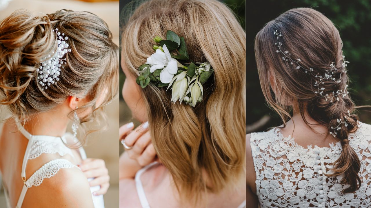 modelo de penteado para casamento à noite