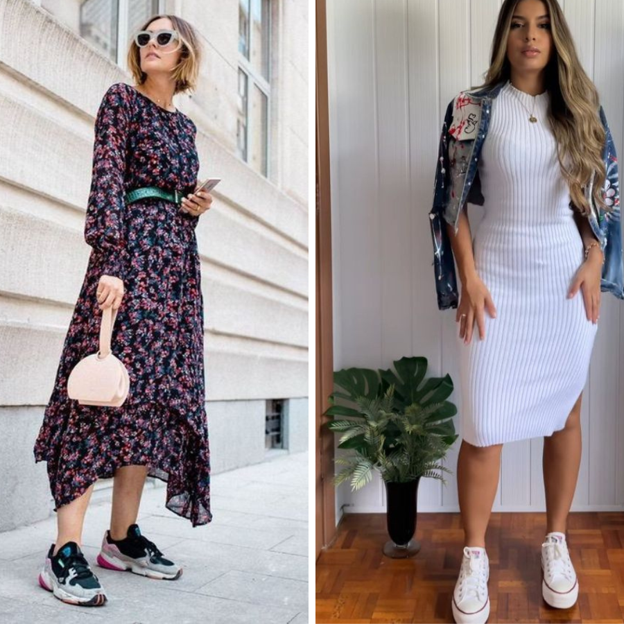 Cores e Estilos: Escolhendo o Tênis Perfeito para Cada Tipo de Vestido