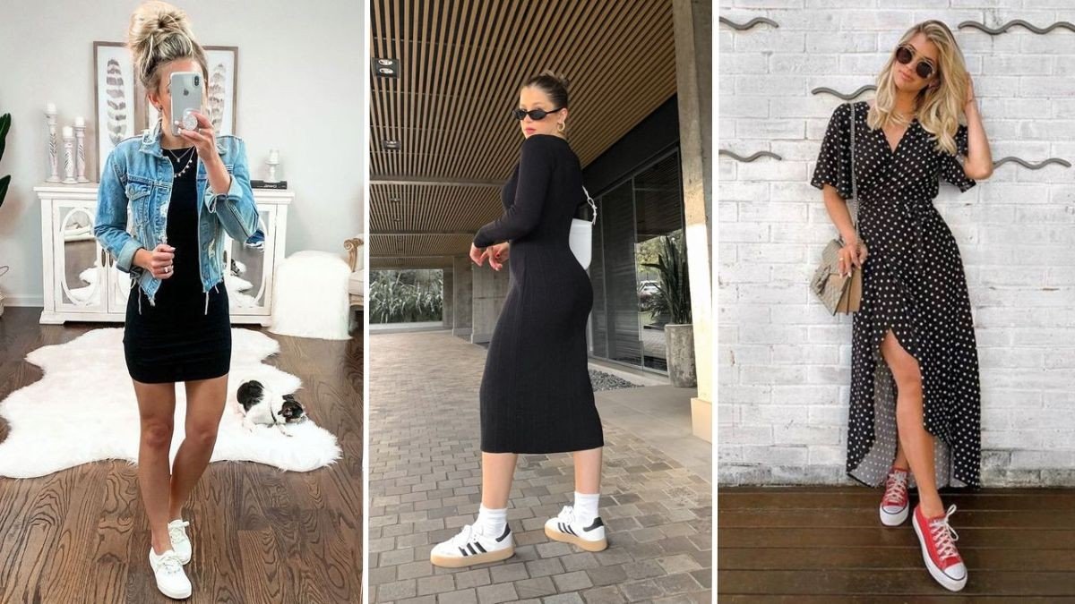 Descubra os Tênis Retro Slim que Vão Transformar Seus Looks com Vestido
