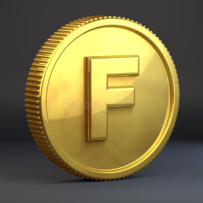 moedas com F