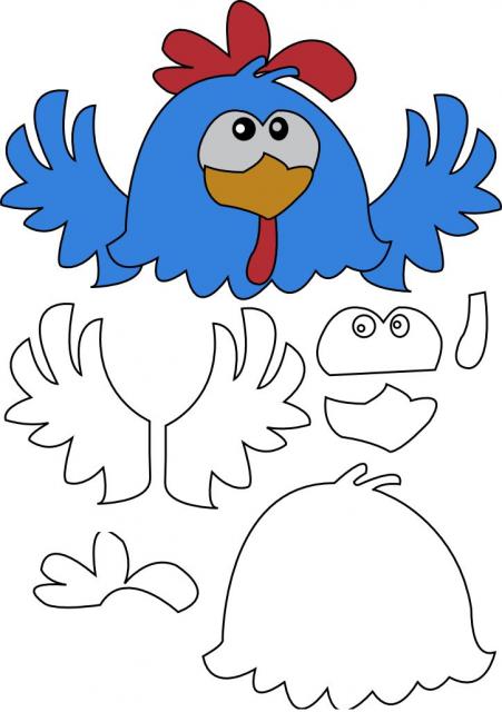 Ideias criativas para lembrancinhas em EVA da Galinha Pintadinha