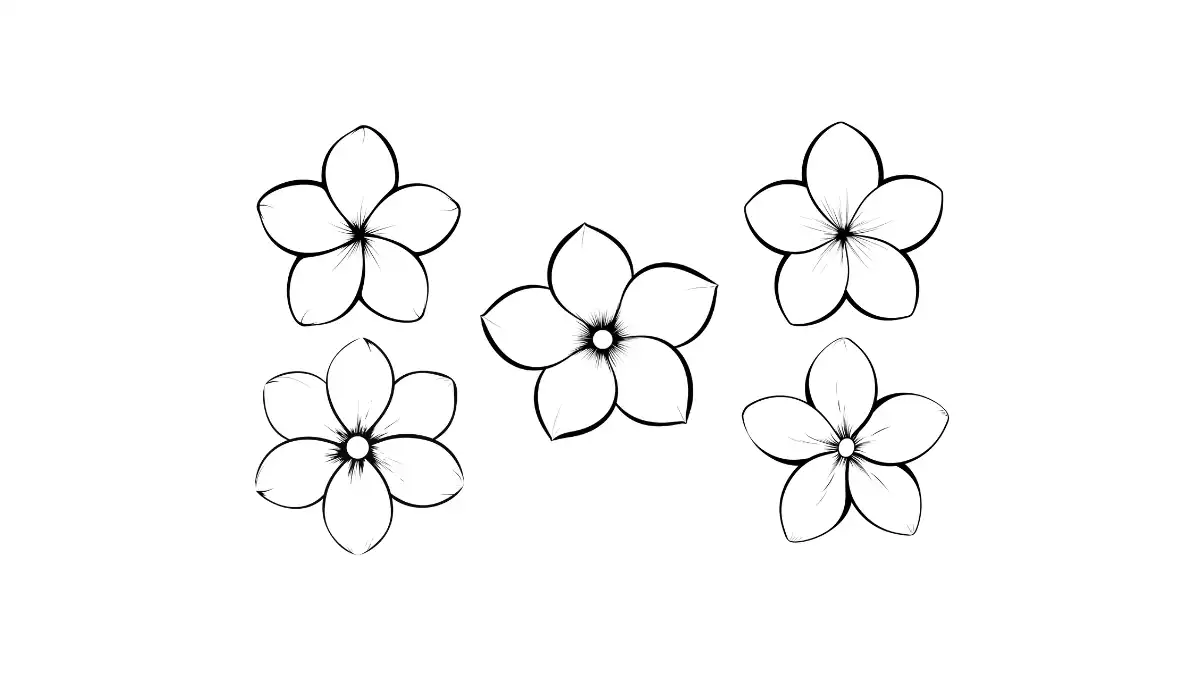 molde de flor para imprimir e colorir