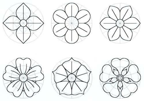 desenhos de flores para colorir em tamanho real