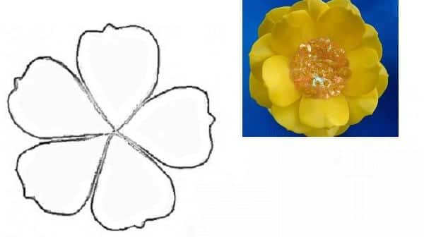 moldes de flores para EVA
