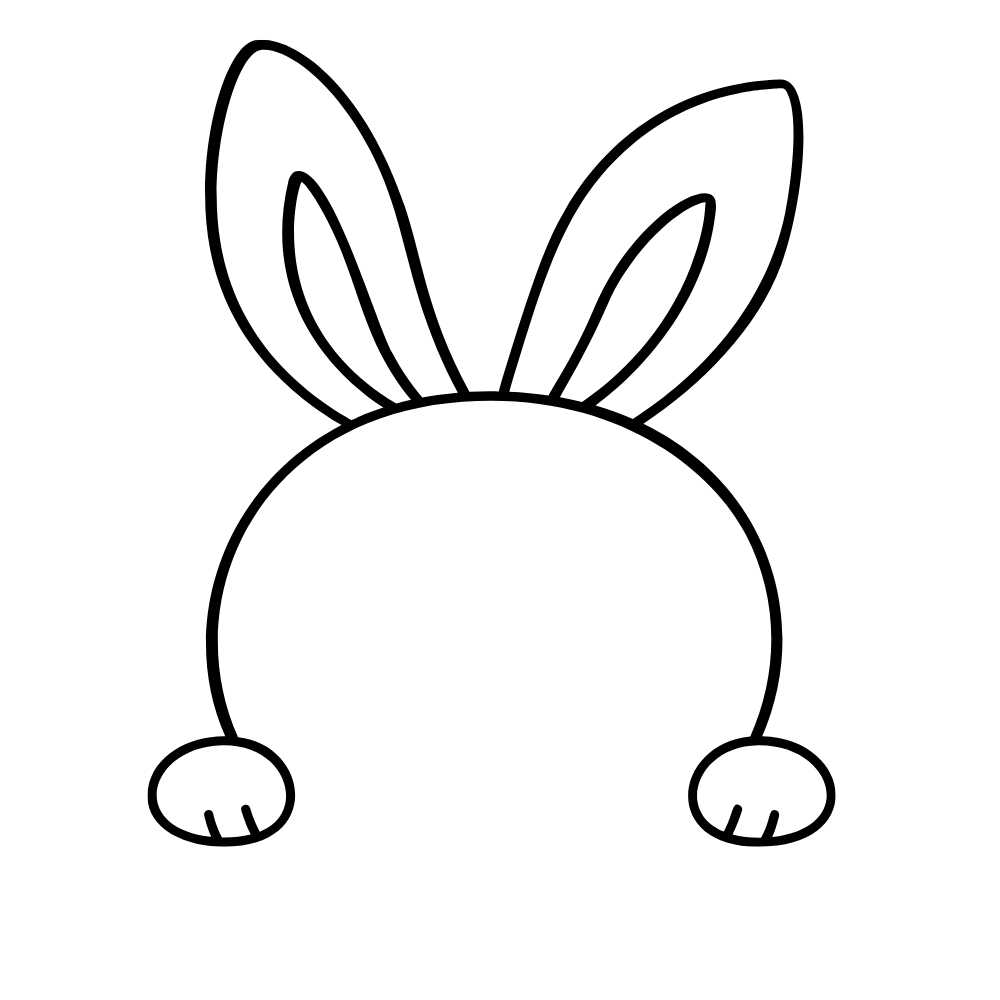 carinha de coelho para imprimir
