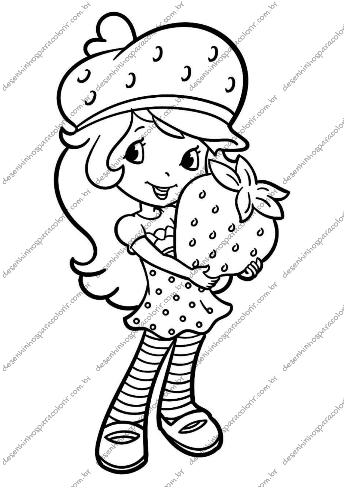 moranguinho para colorir