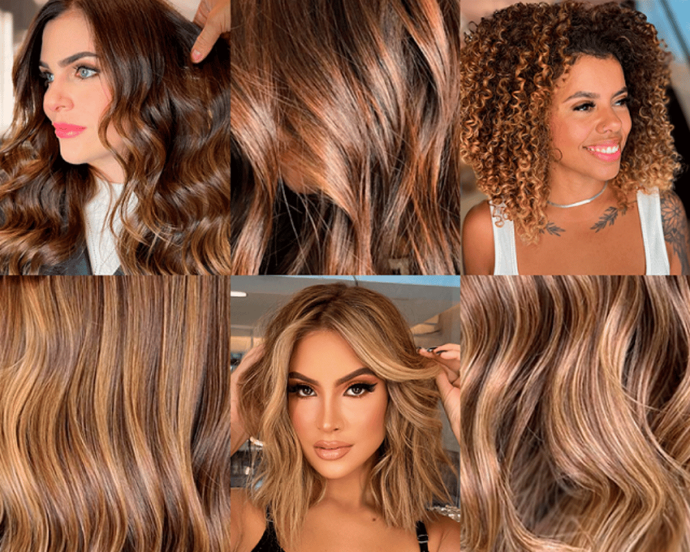 Morena Iluminada Cobre Cabelo Liso