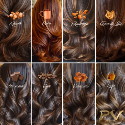 30 ideias morena iluminada cobre cabelo liso