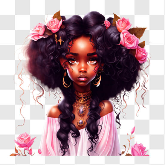 Negras Com Cabelo Rosa