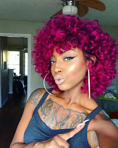 Negras Com Cabelo Rosa