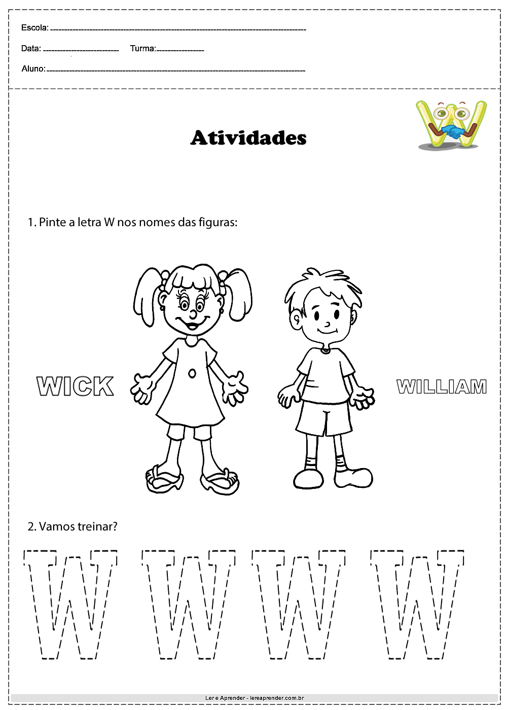 nomes femininos com w