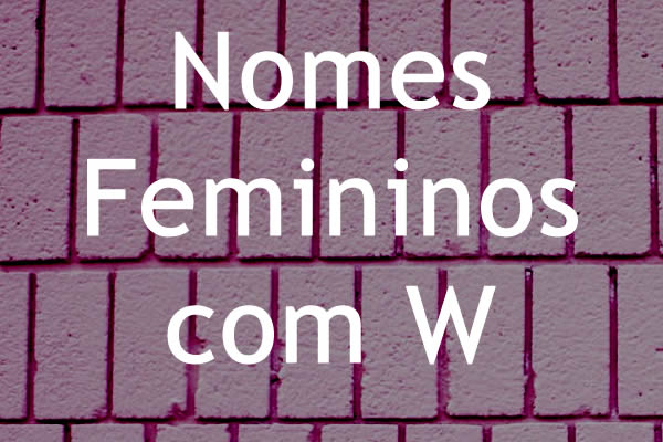nomes com a letra w para personagens