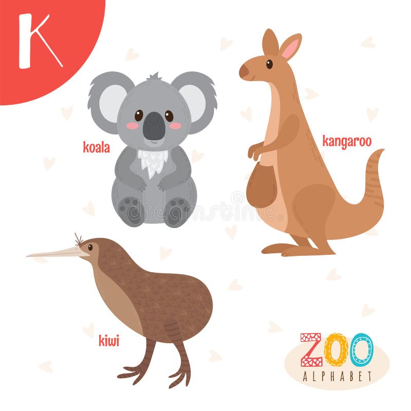 lista de animais com k