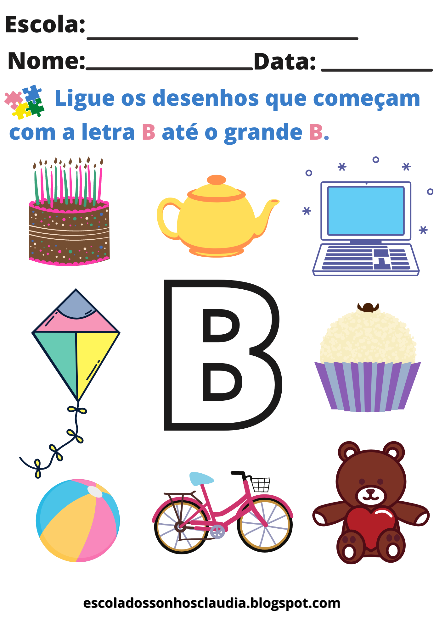 nomes de objetos B
