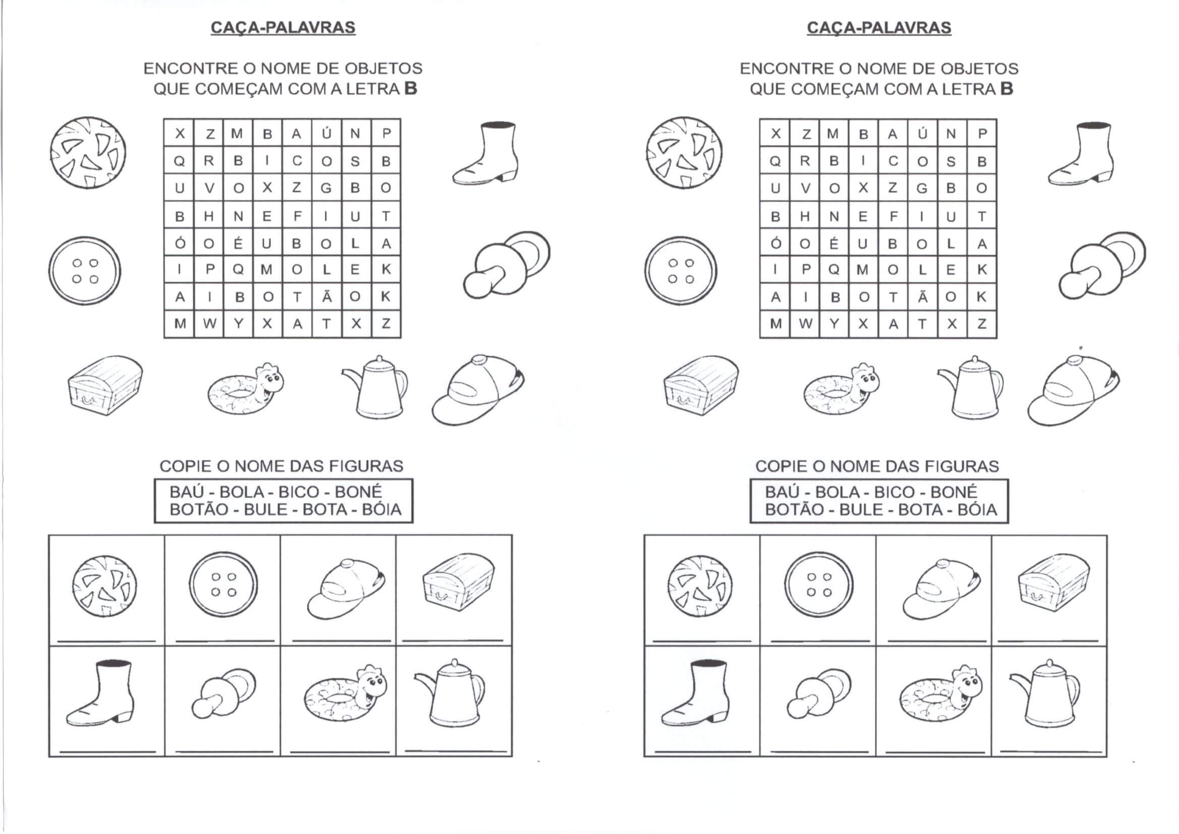 utensílios de cozinha com B