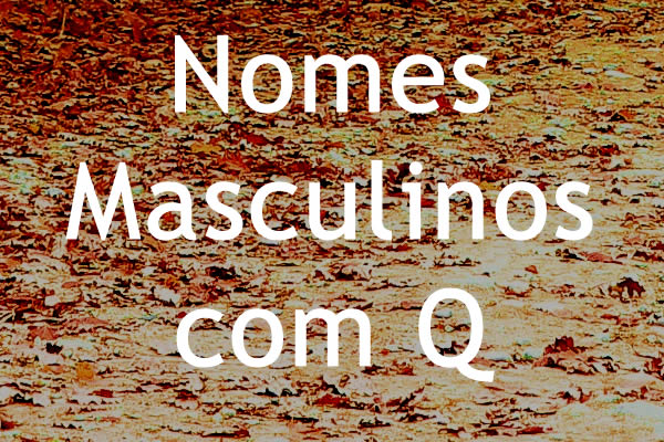 nomes de menino com q