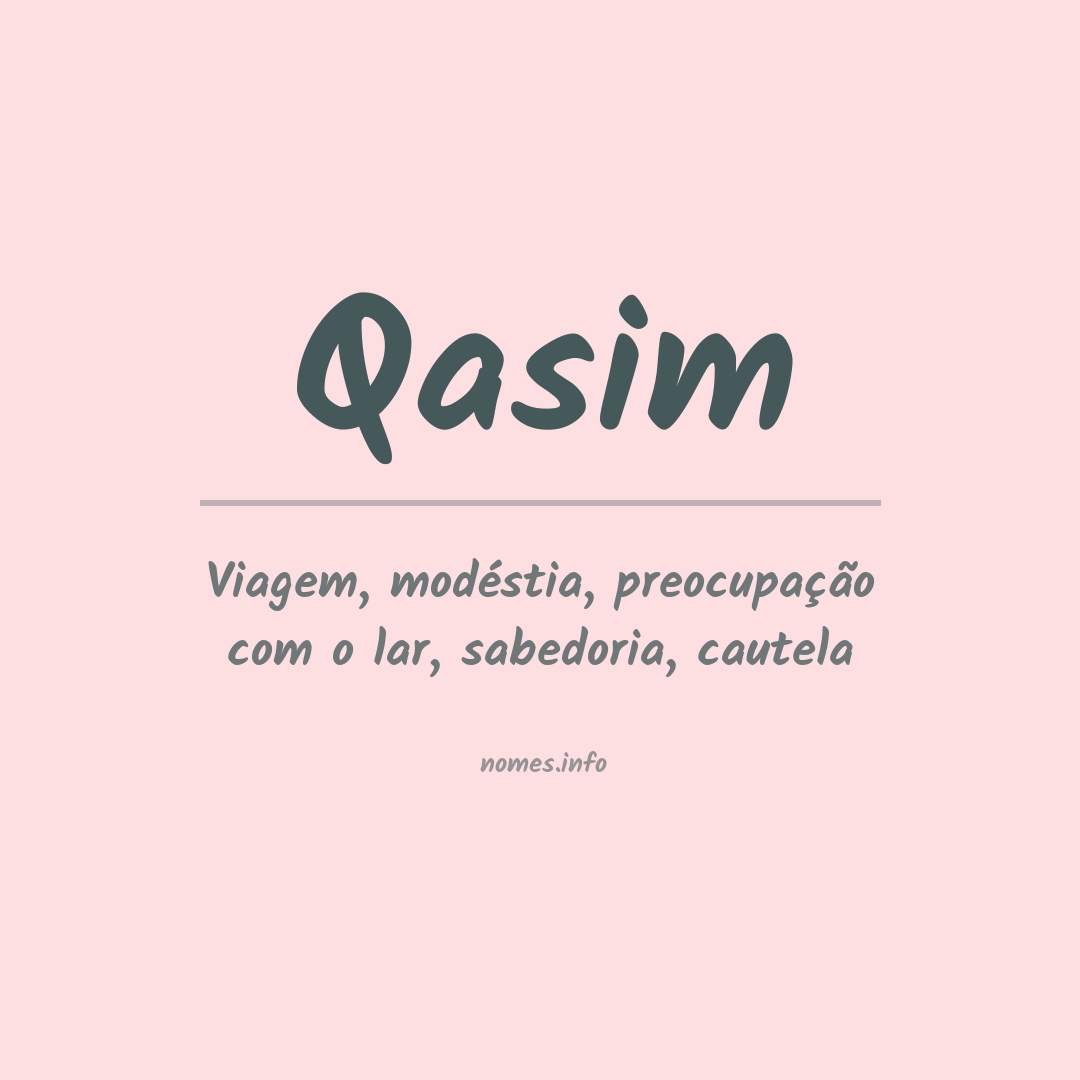 origem nomes com q masculino