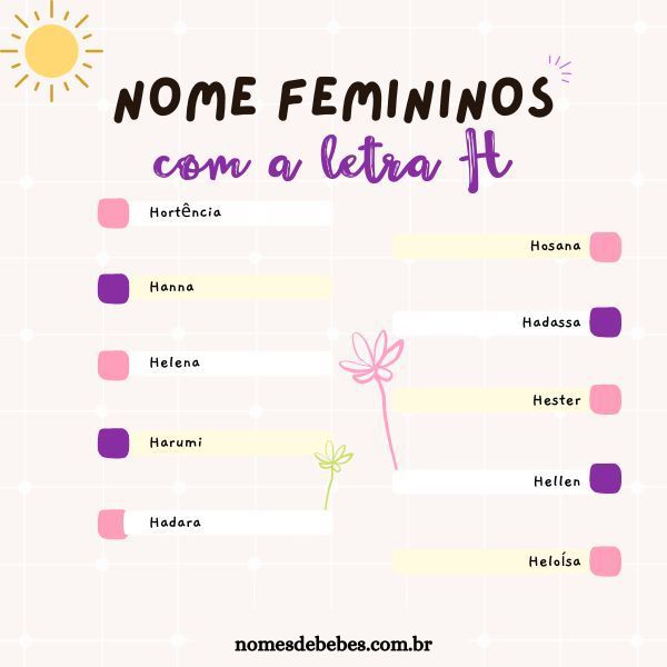 nomes com h