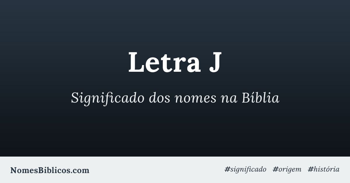 nomes com j significado