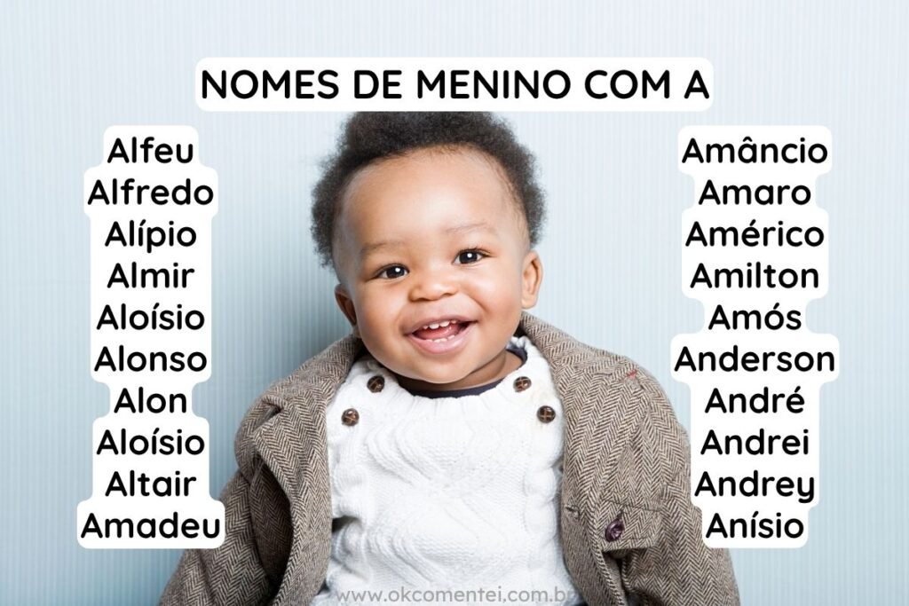 nomes de meninos com a letra e