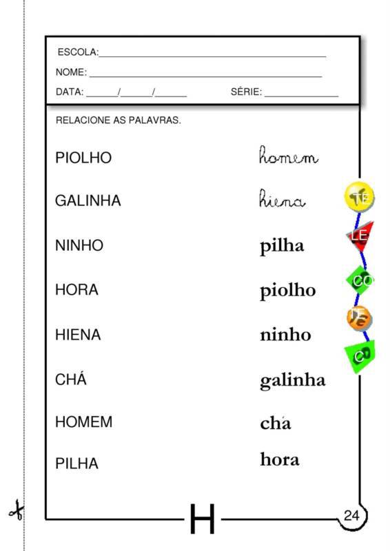 nomes diferentes com h