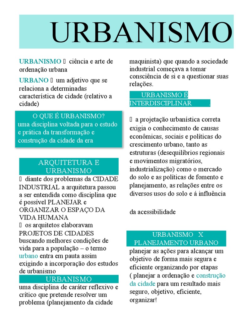 diferença entre arquitetura e urbanismo no brasil
