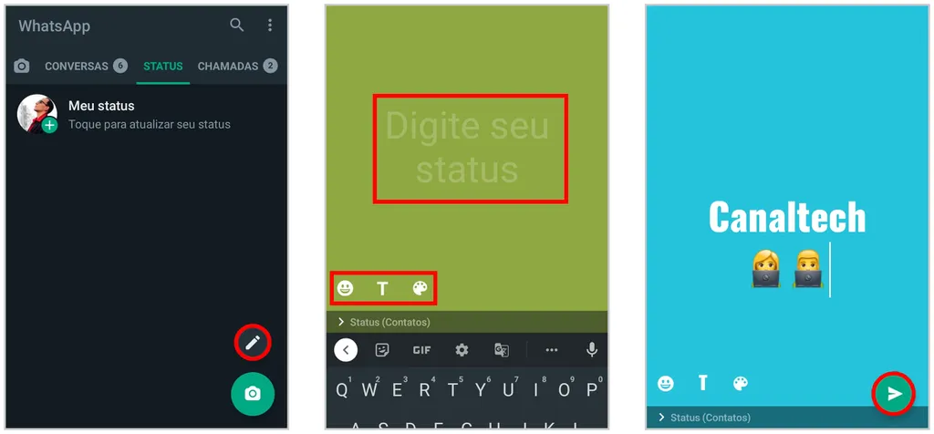ideias criativas para status do whatsapp