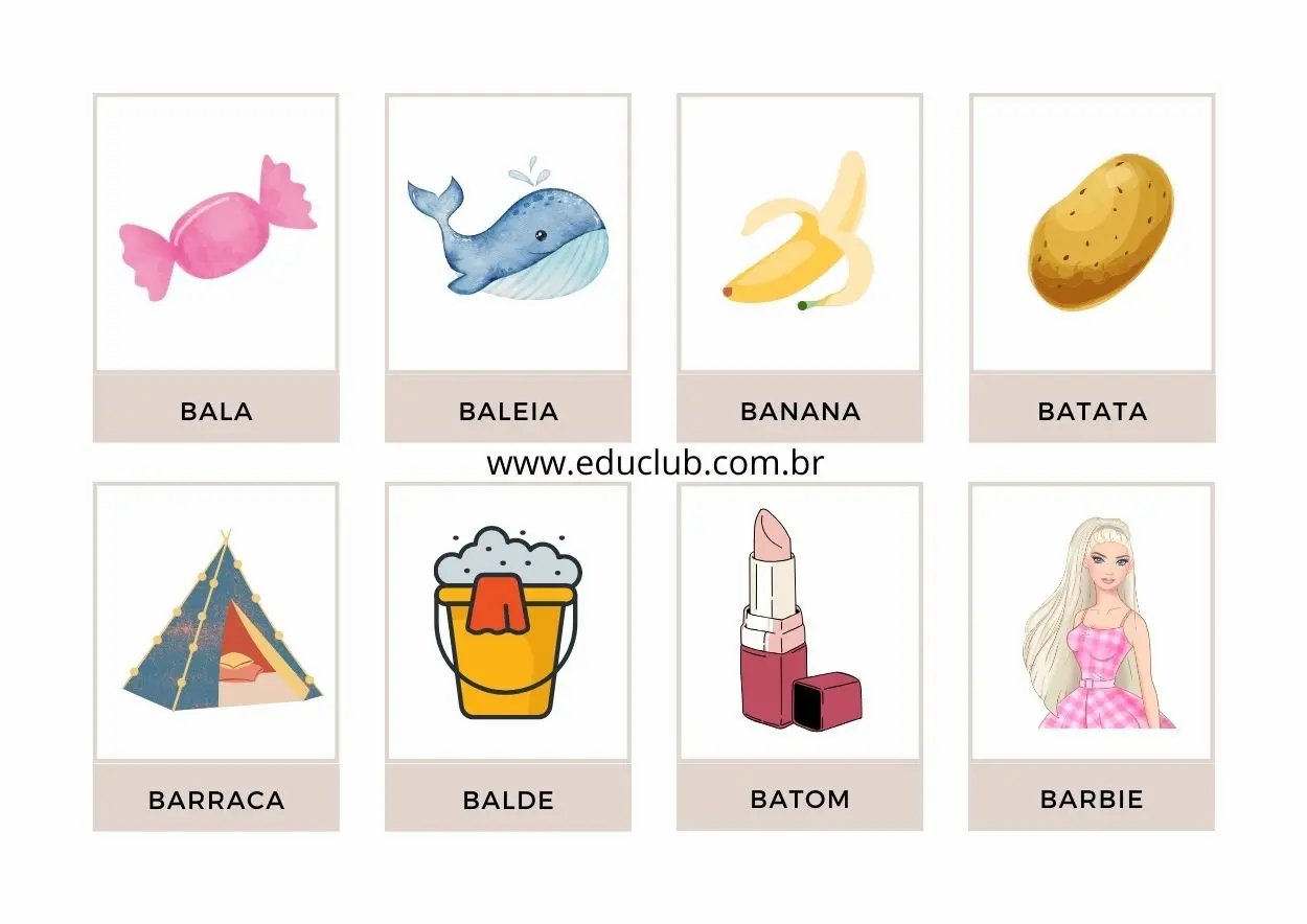 objeto com a letra b