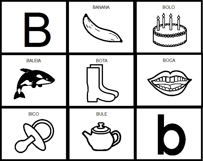 objeto com a letra b