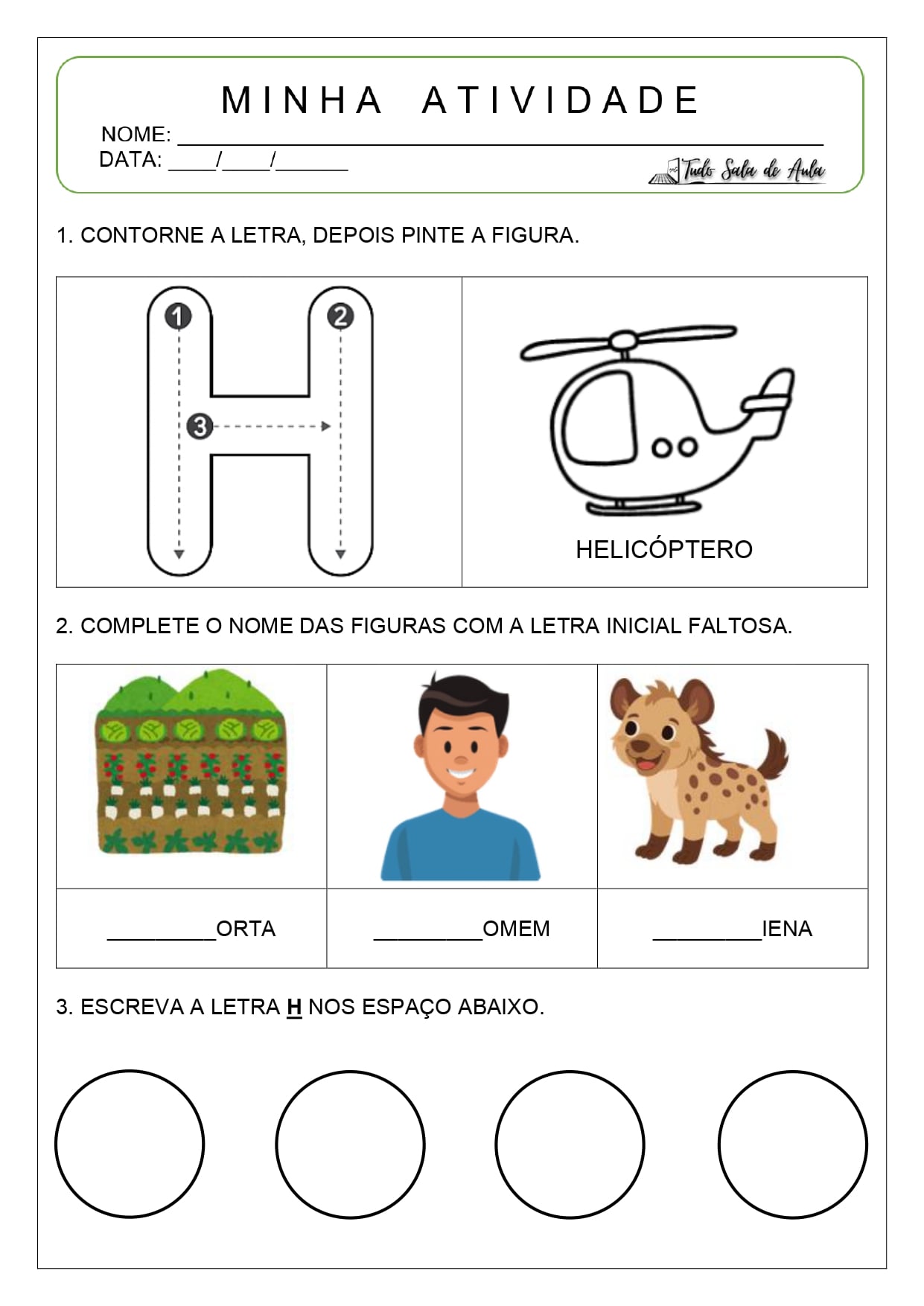 lista de objetos com H