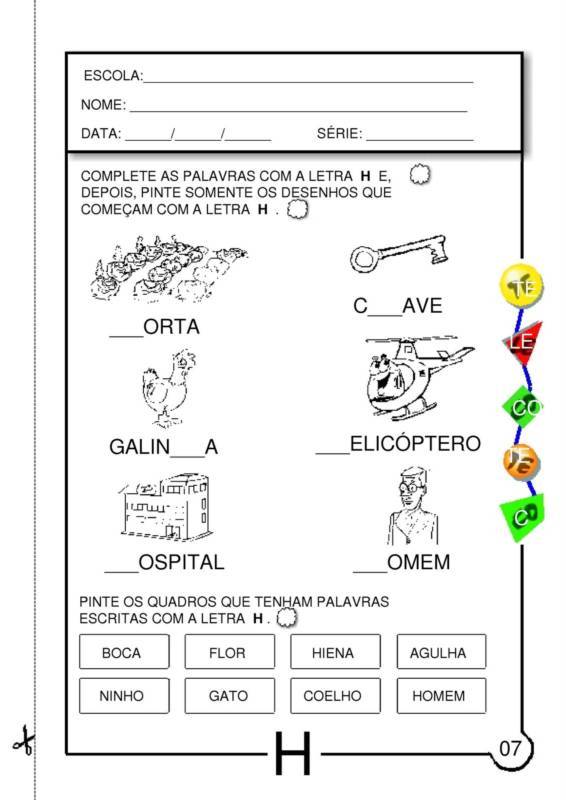 lista de objetos com H