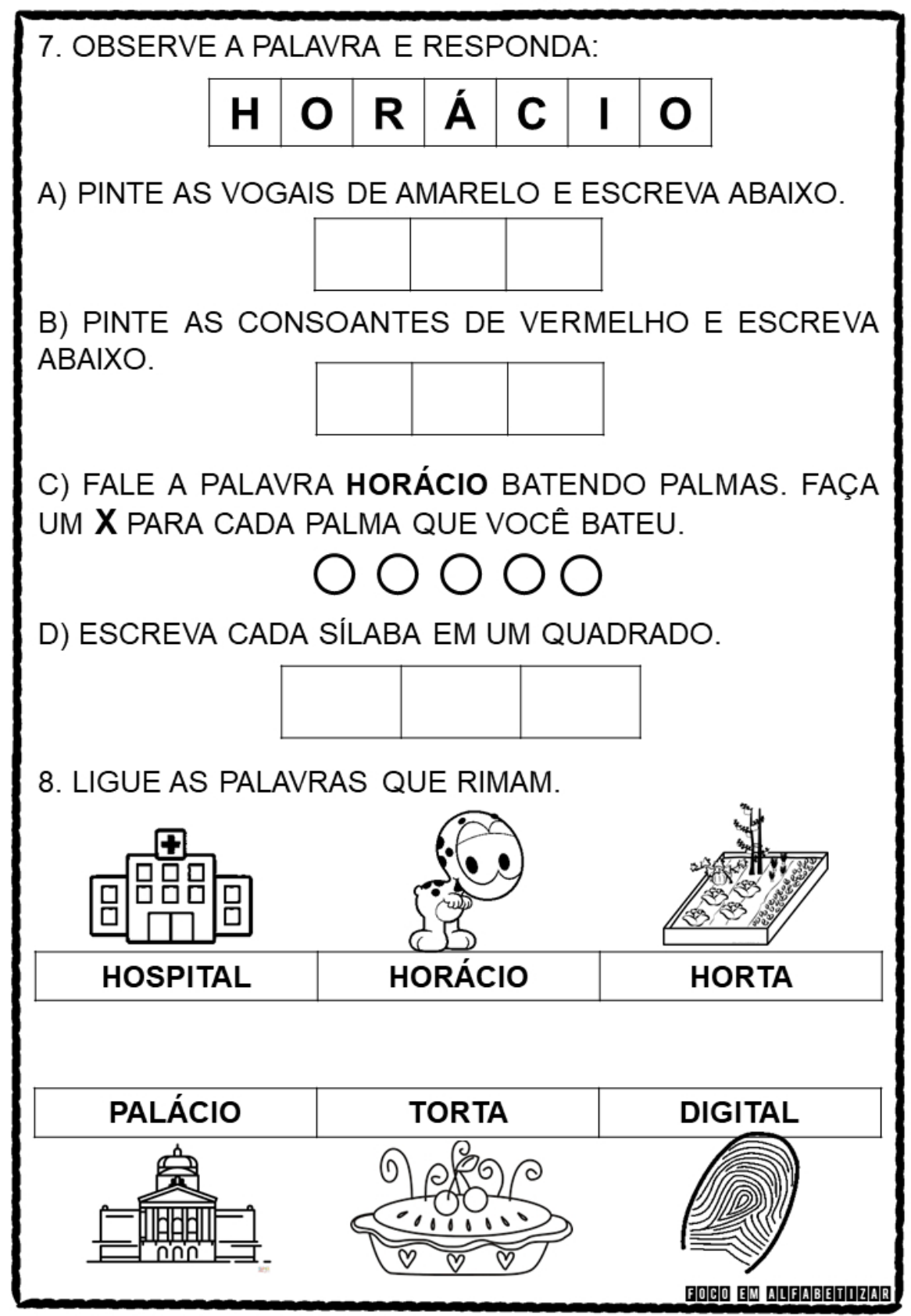 nomes de objetos com H