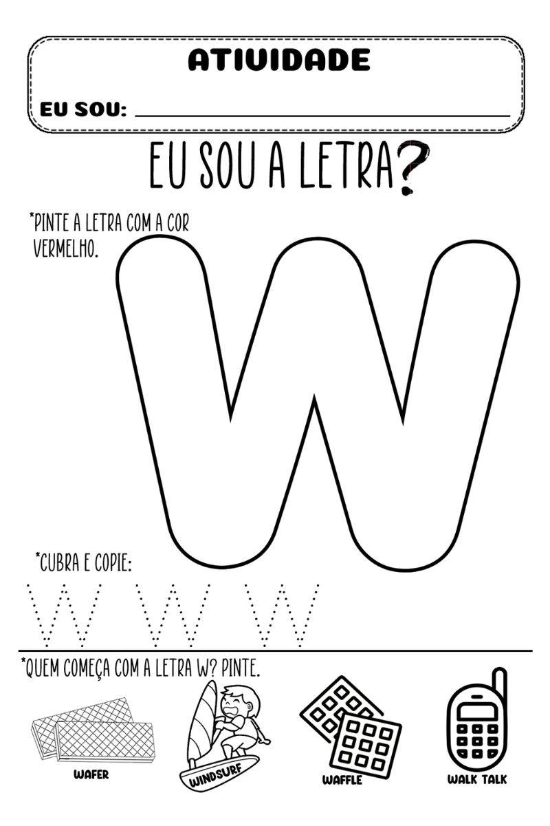 objetos com a letra w para jogos