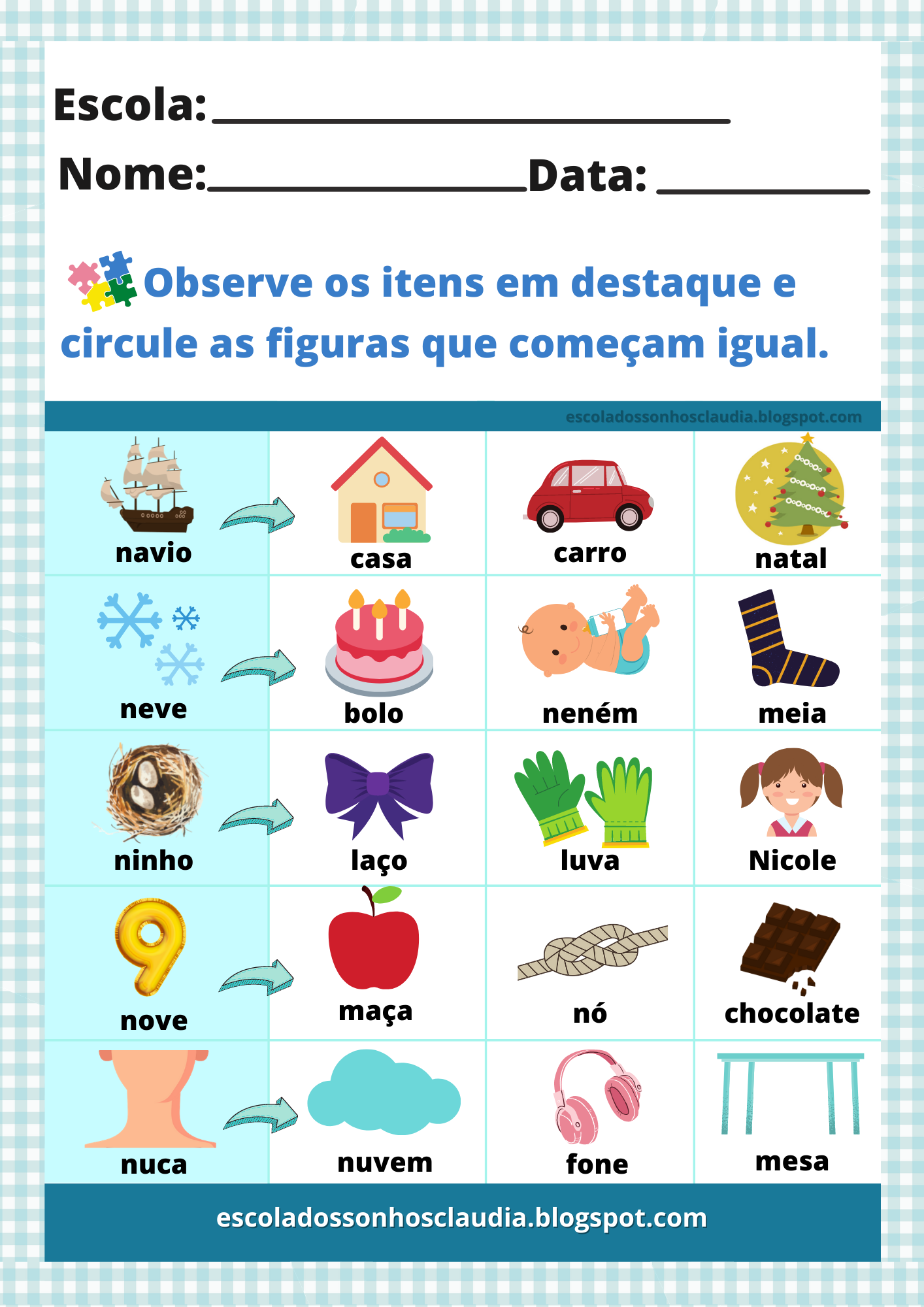 objetos com n para stop
