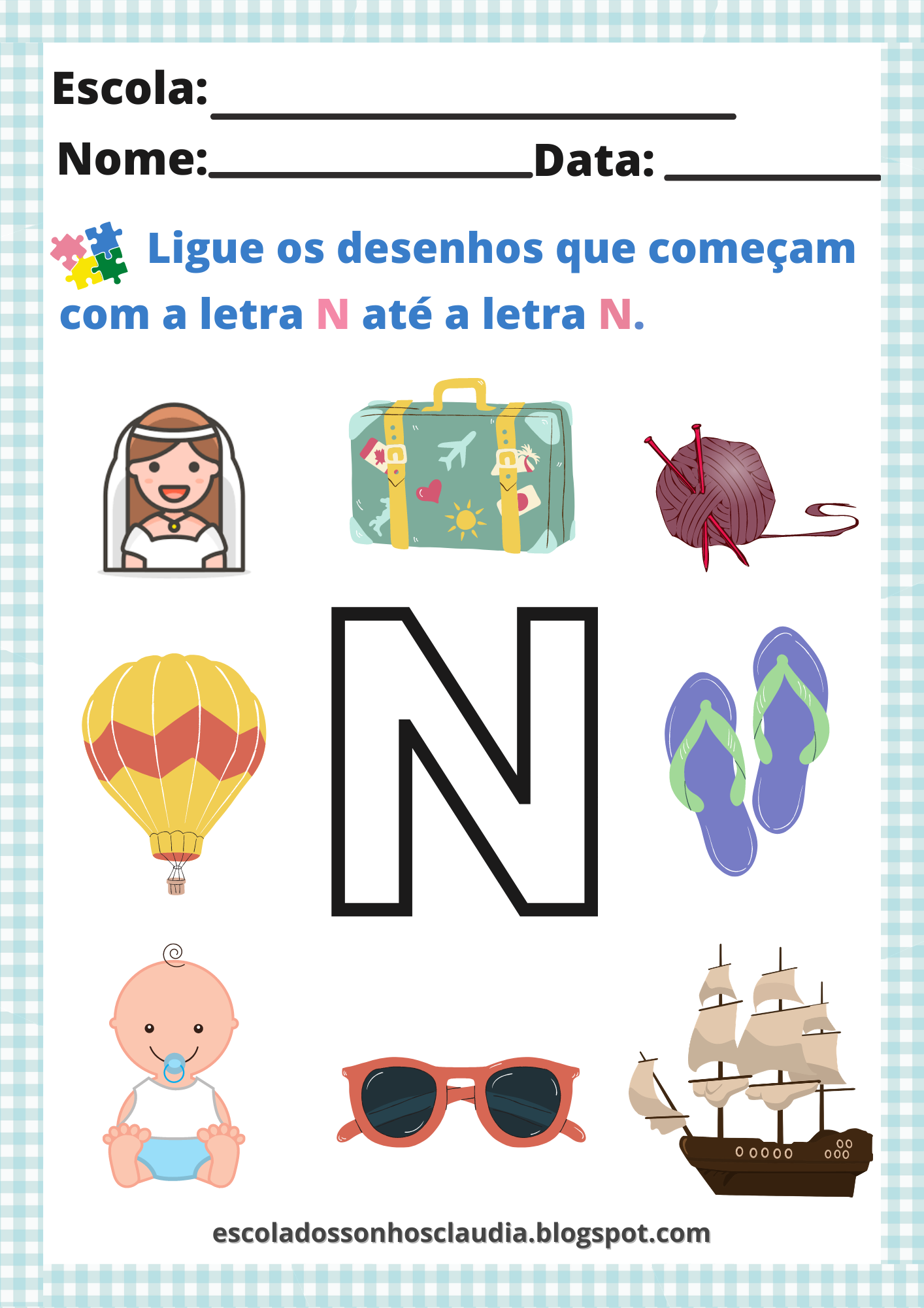 material escolar com n