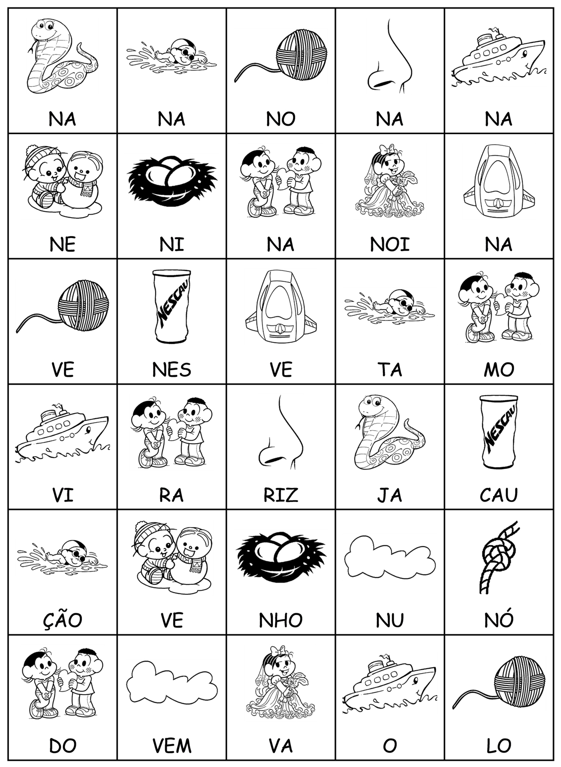 coisas que começam com n