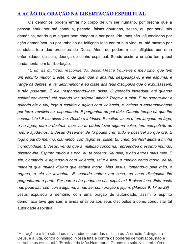 Versículos Bíblicos Essenciais para Libertação Espiritual
