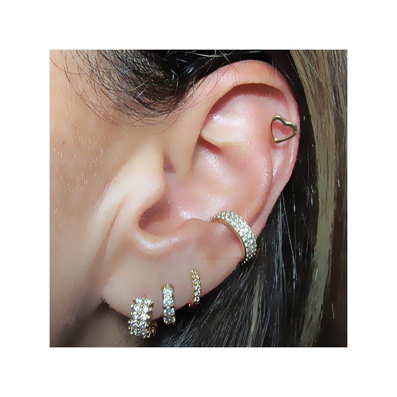 tipos de piercings na orelha